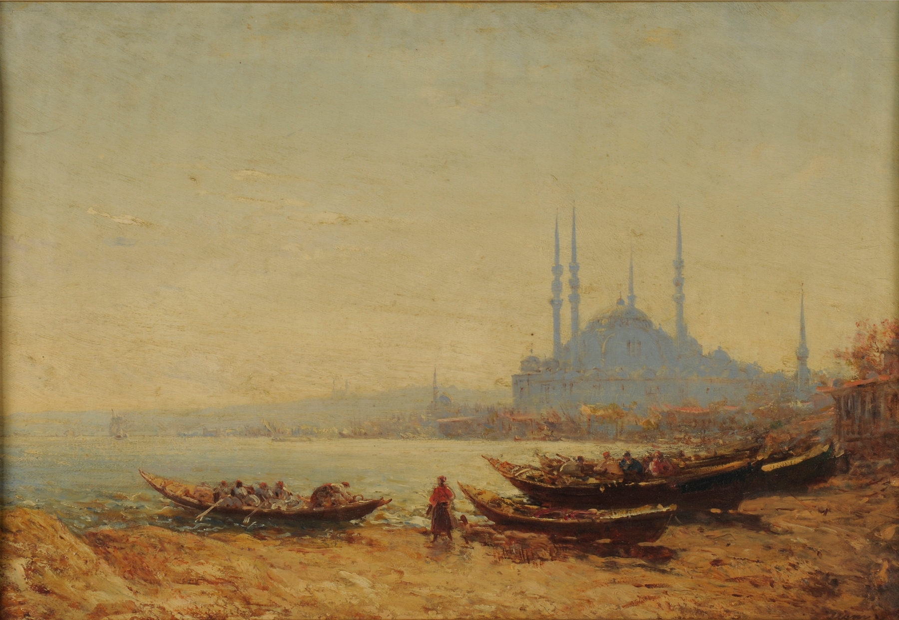 Le Bosphore au matin, by Félix Ziem, public domain