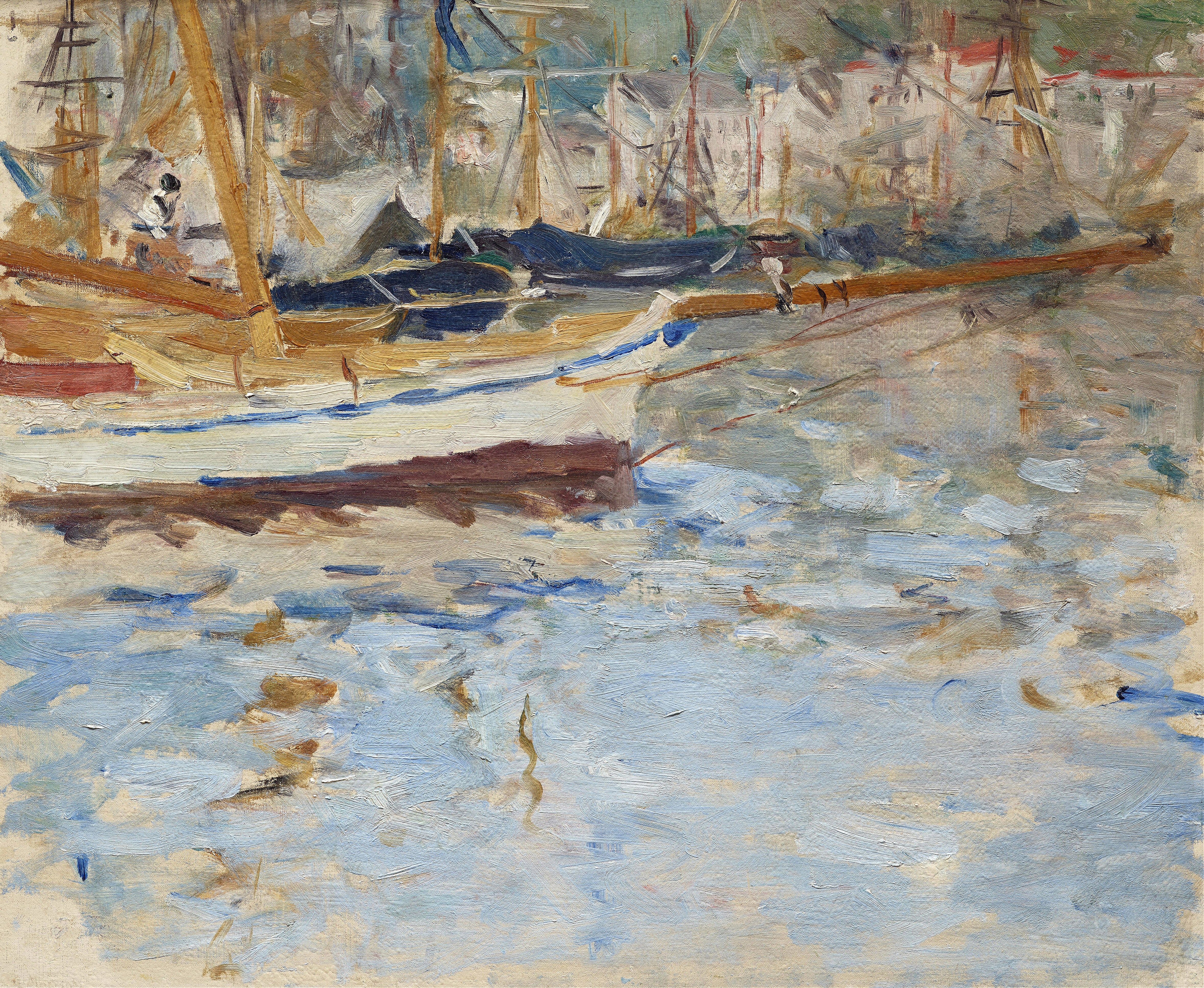 The Port of Nice, by Berthe Morisot, public domain