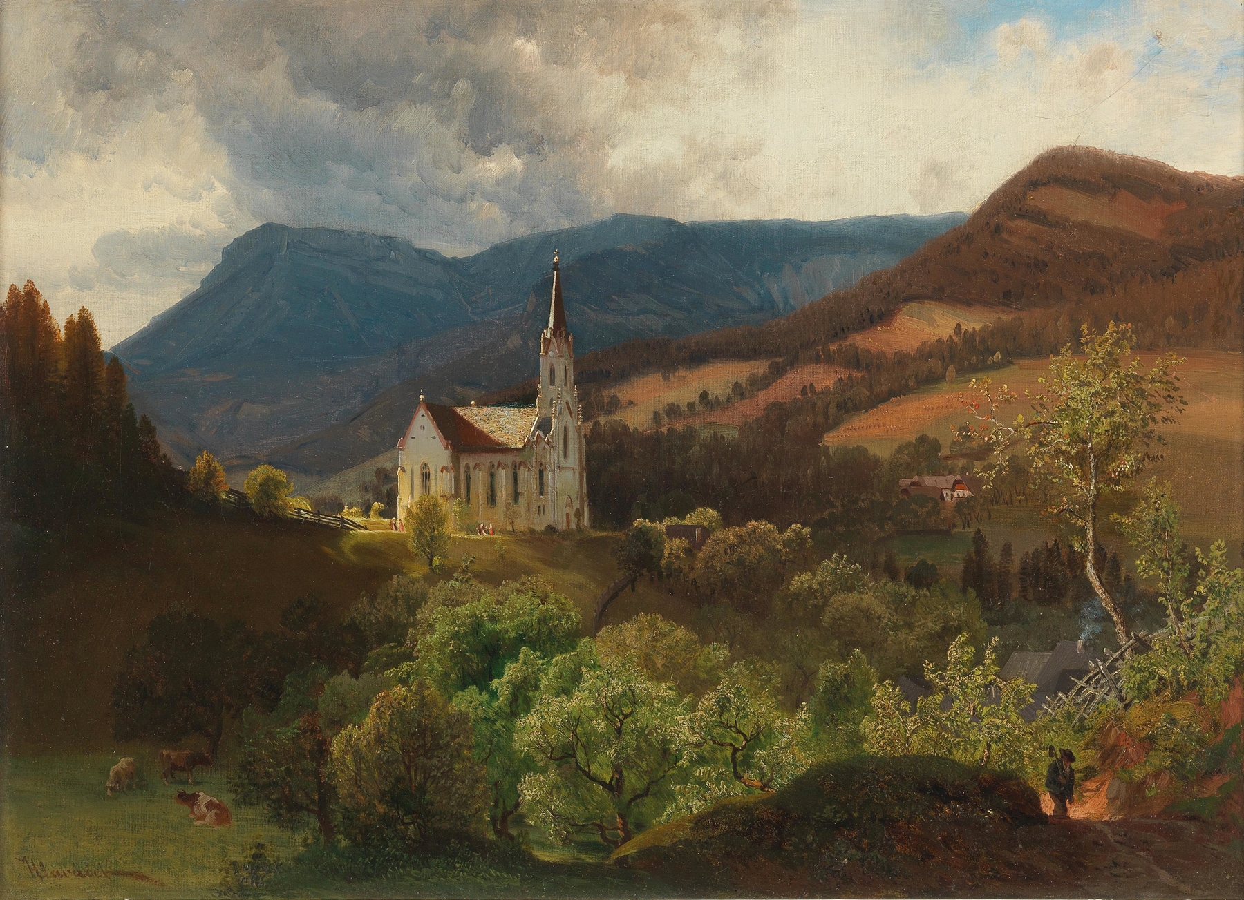 Bergkirche, by Anton Hlavacek, public domain
