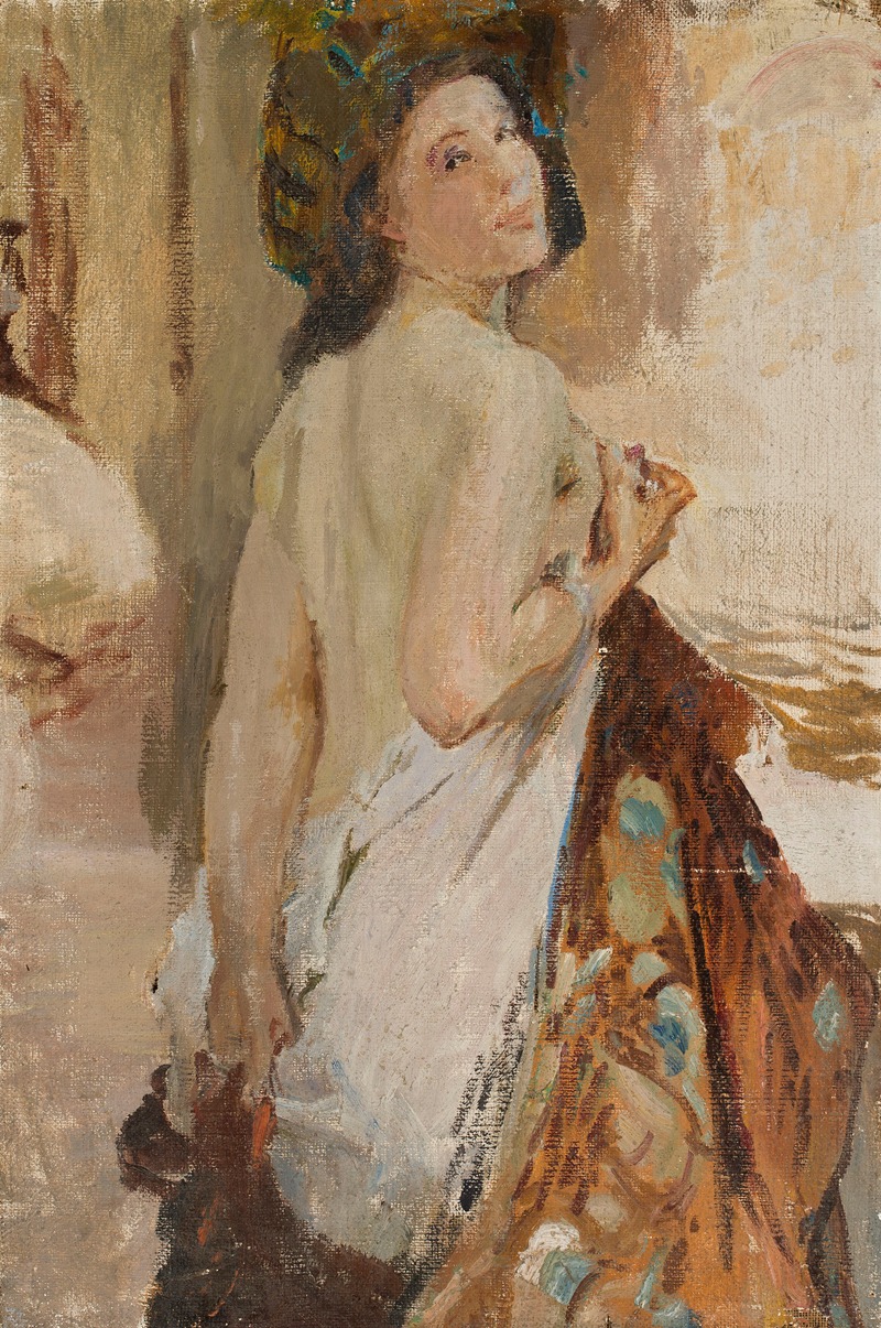 A study of a streetwalker by Jan Ciągliński.