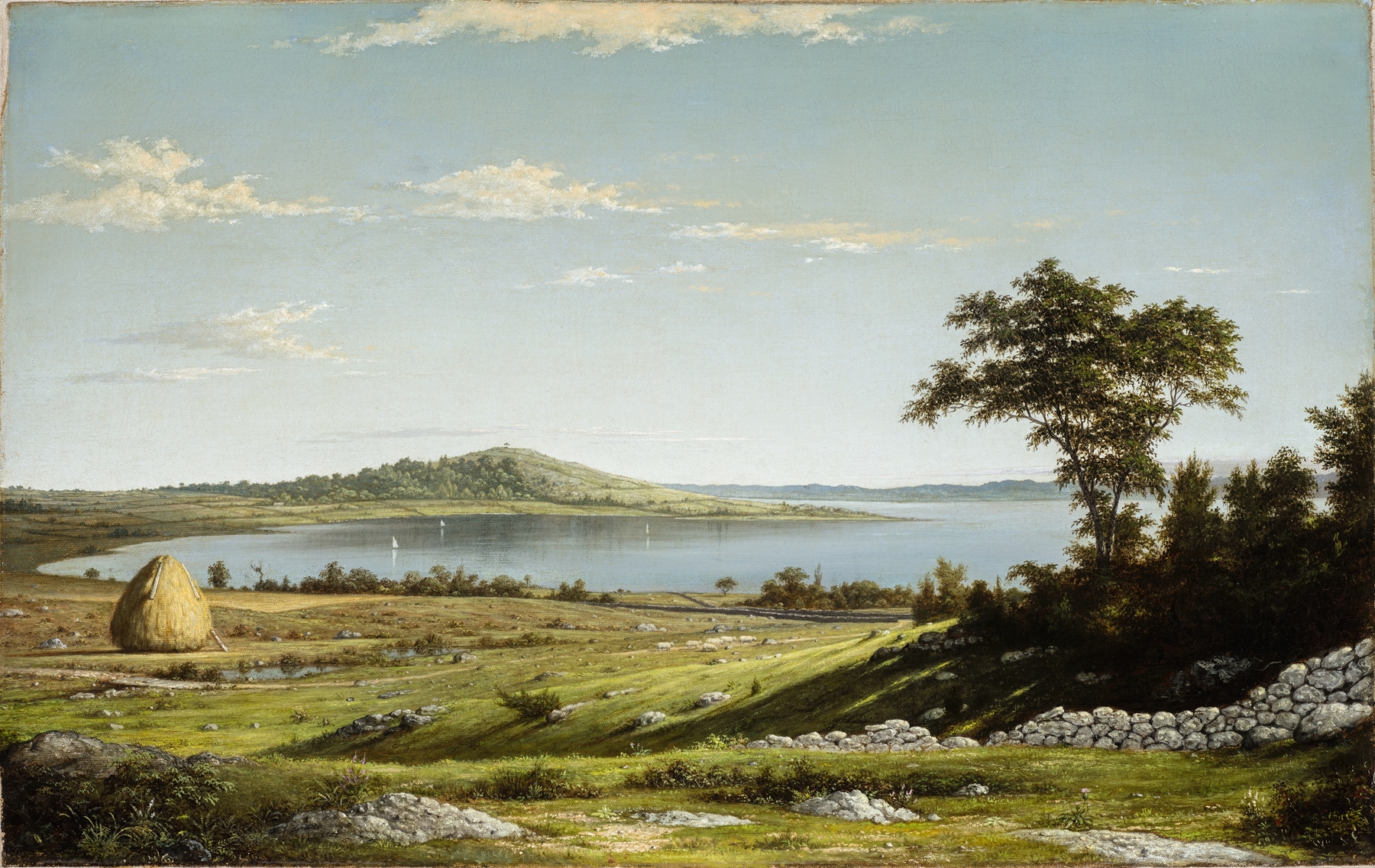 Rhode Island Shore, by Martin Johnson Heade, public domain