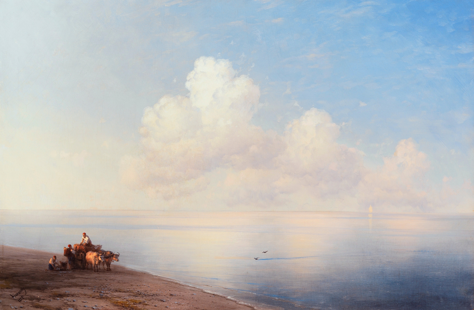 Ruhige See, by Ivan Konstantinovich Aivazovsky, public domain