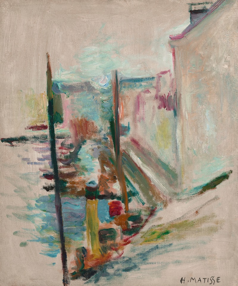 Henri Matisse's 'Vue du port, Belle Île' captures a vibrant marine scene with bold colors.