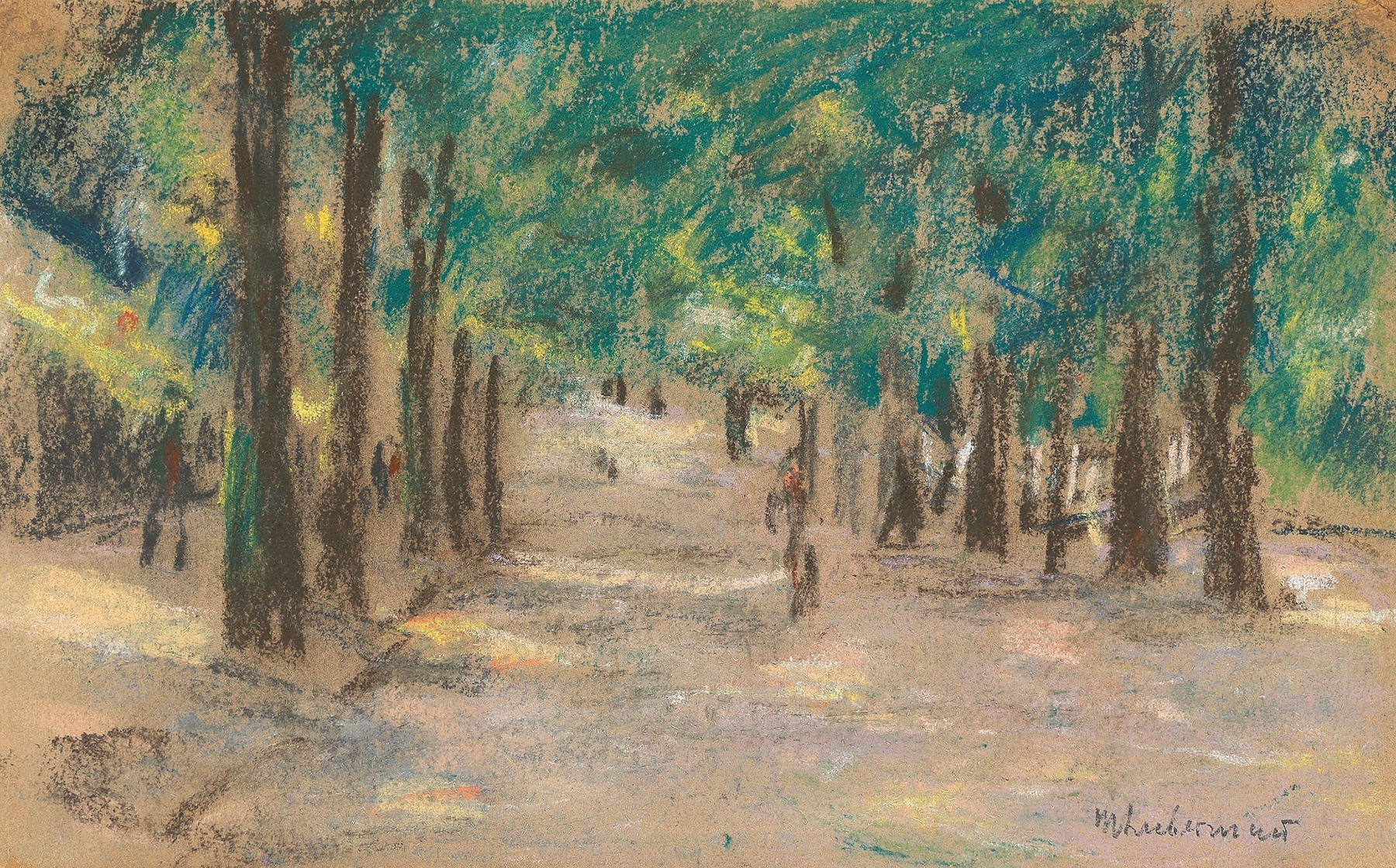 Allee (wohl in Haarlem), by Max Liebermann, public domain