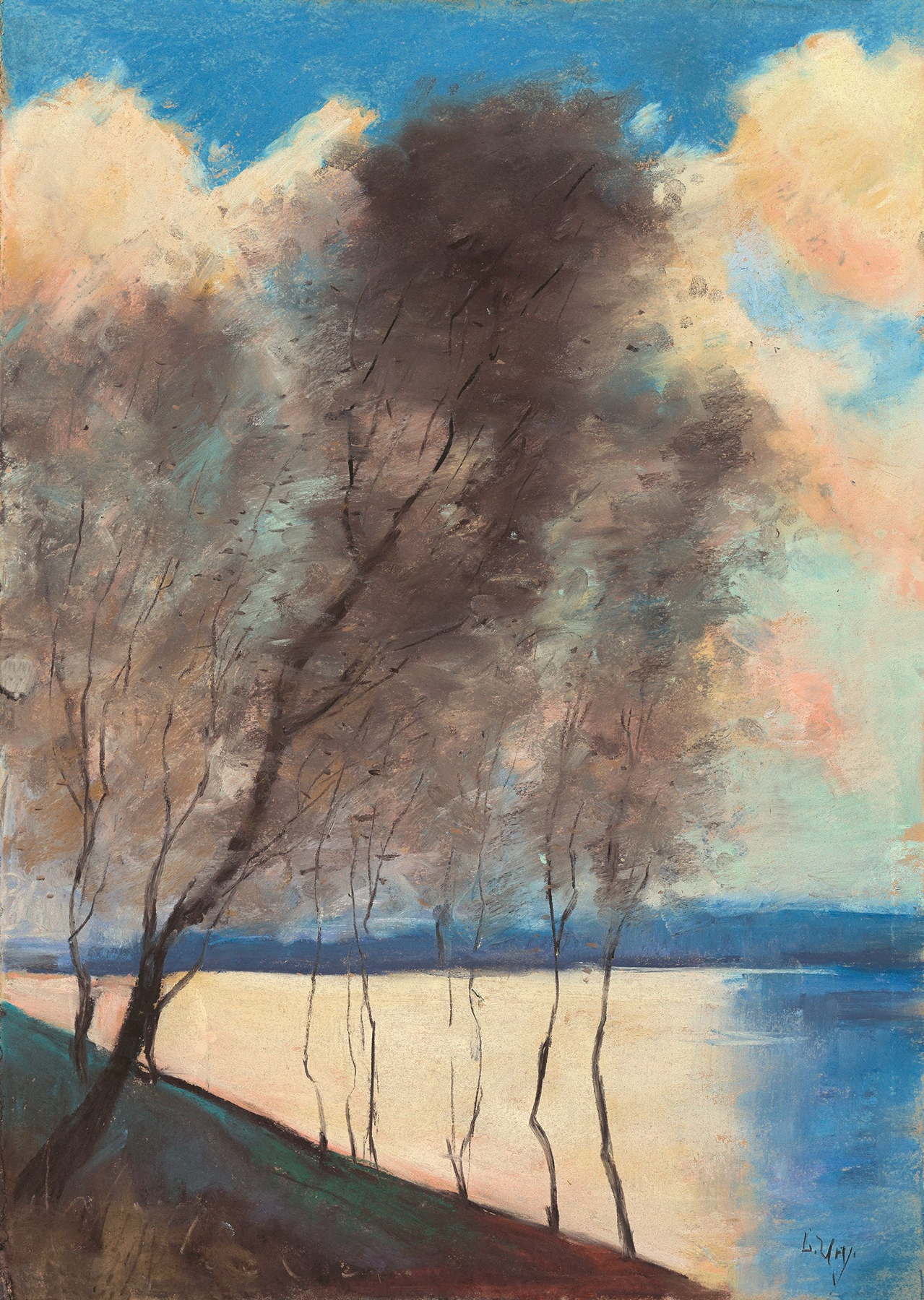 Motiv aus dem Grunewald, by Lesser Ury, public domain