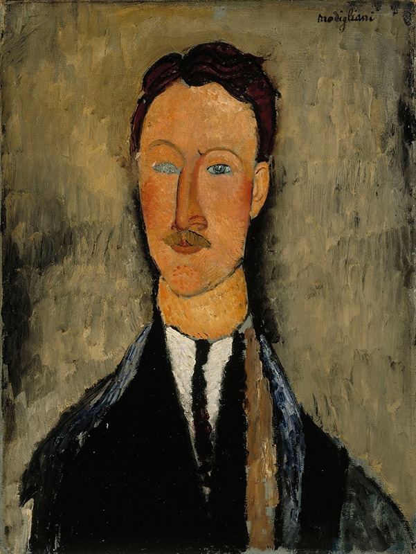 Amedeo Modigliani's portrait of artist Léopold Survage showcases distinctive elongated forms and a unique color palette.