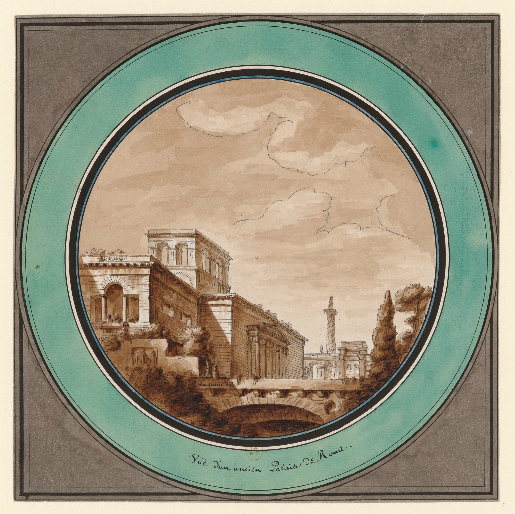 Vüe d’un ancien palais de Rome by Jean Jacques Lequeu, unknown medium
