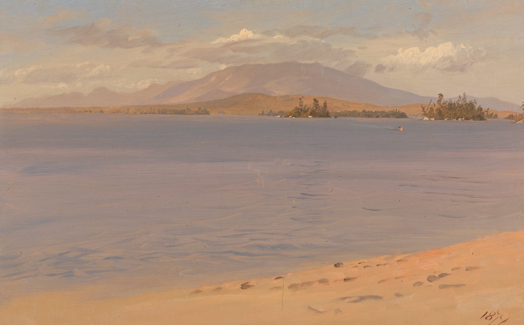 Mount Katahdin from Lake Millinocket, oil on canvas by Frederic Edwin Church