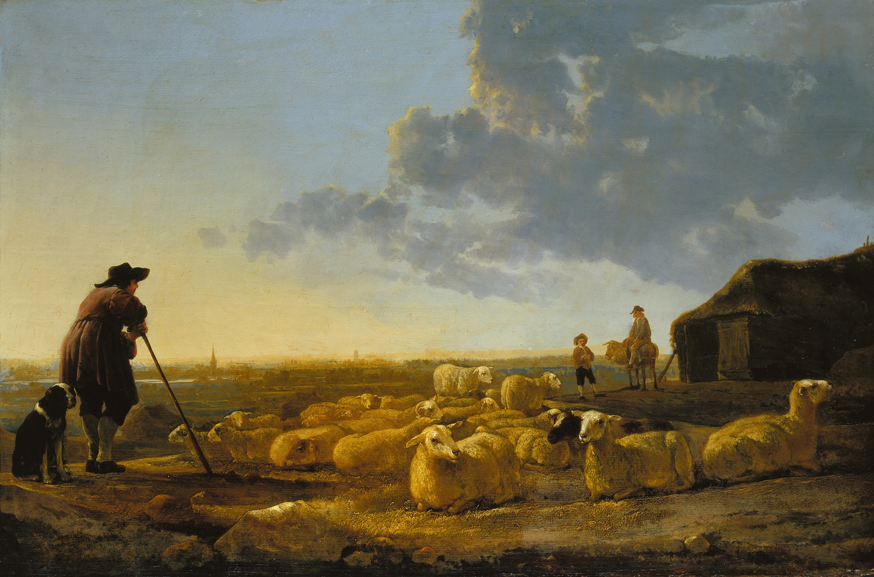 Herd of Sheep at Pasture, by Aelbert Cuyp, public domain