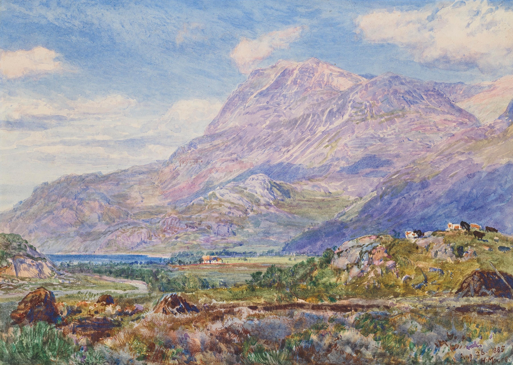 Ben Slioch, Kinlochewe, Wester Ross, by Henry Moore, public domain