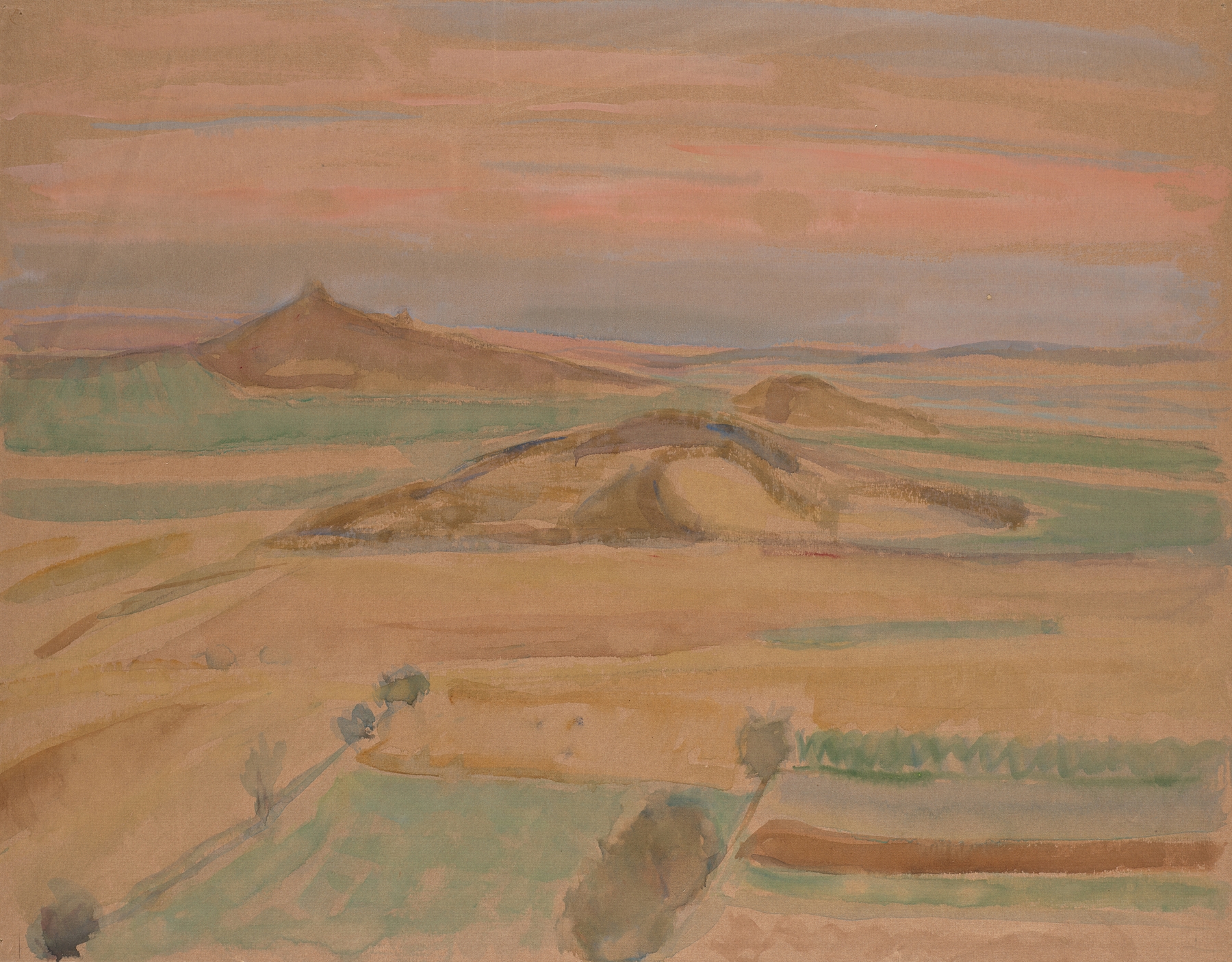 Hügelige Landschaft, by Walther Gamerith, public domain