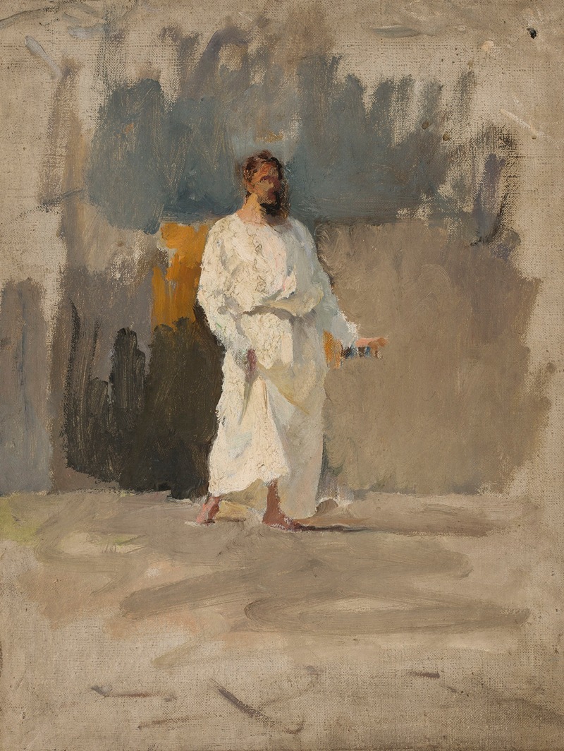 Study of Christ for the painting 'Pool of Siloam' by Jan Ciągliński.