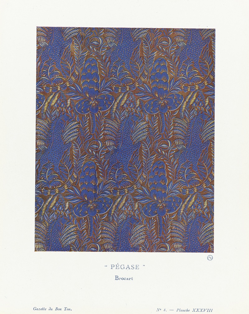 Raoul Dufy's 'Gazette du Bon Ton – Pégase, Brocart' showcases vibrant colors and dynamic forms.