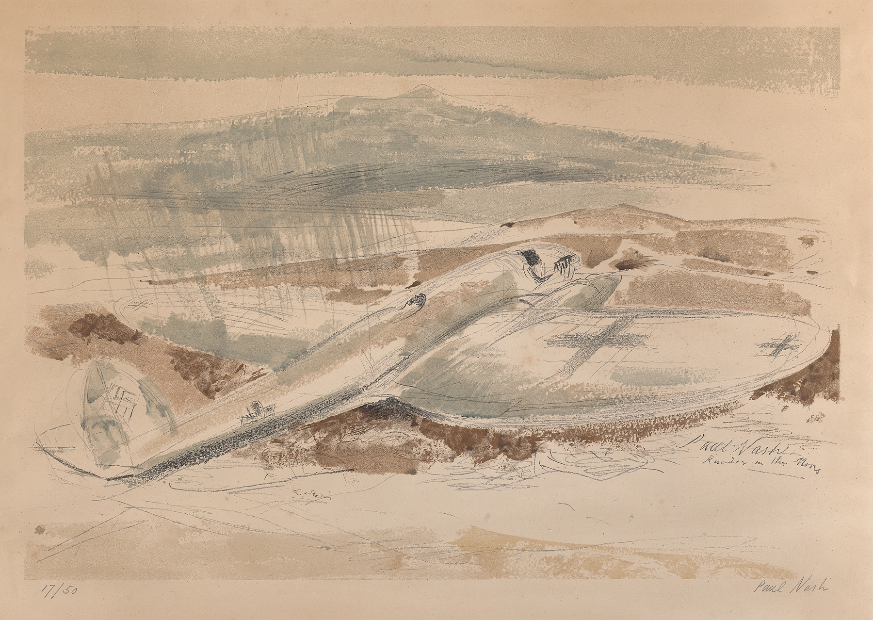 The Raider on the Moors, by Paul Nash, public domain