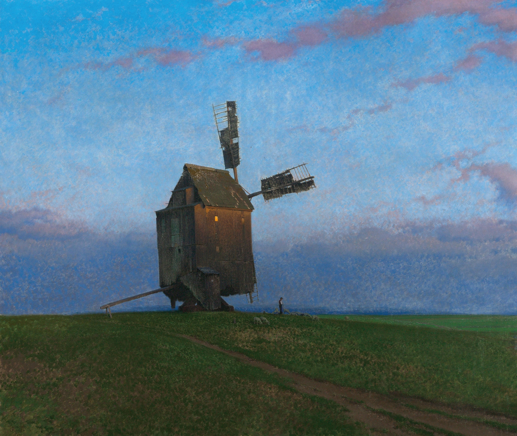 The old mill, by Ferdinand Brunner, public domain