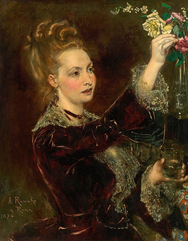 Portrait of Elisabeth von Nast-Kolb by Anton Romako.