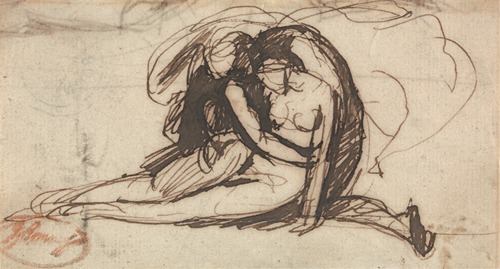 A portrait of a man and woman in a serene setting.