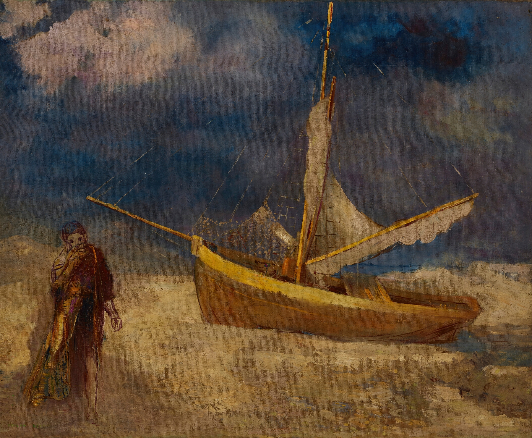 Le pêcheur aliéné, by Odilon Redon, public domain