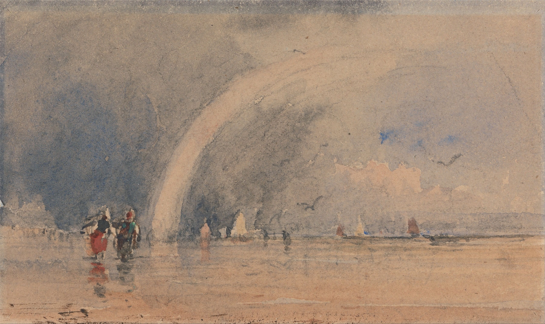 Morecambe Sands, by David Cox, public domain