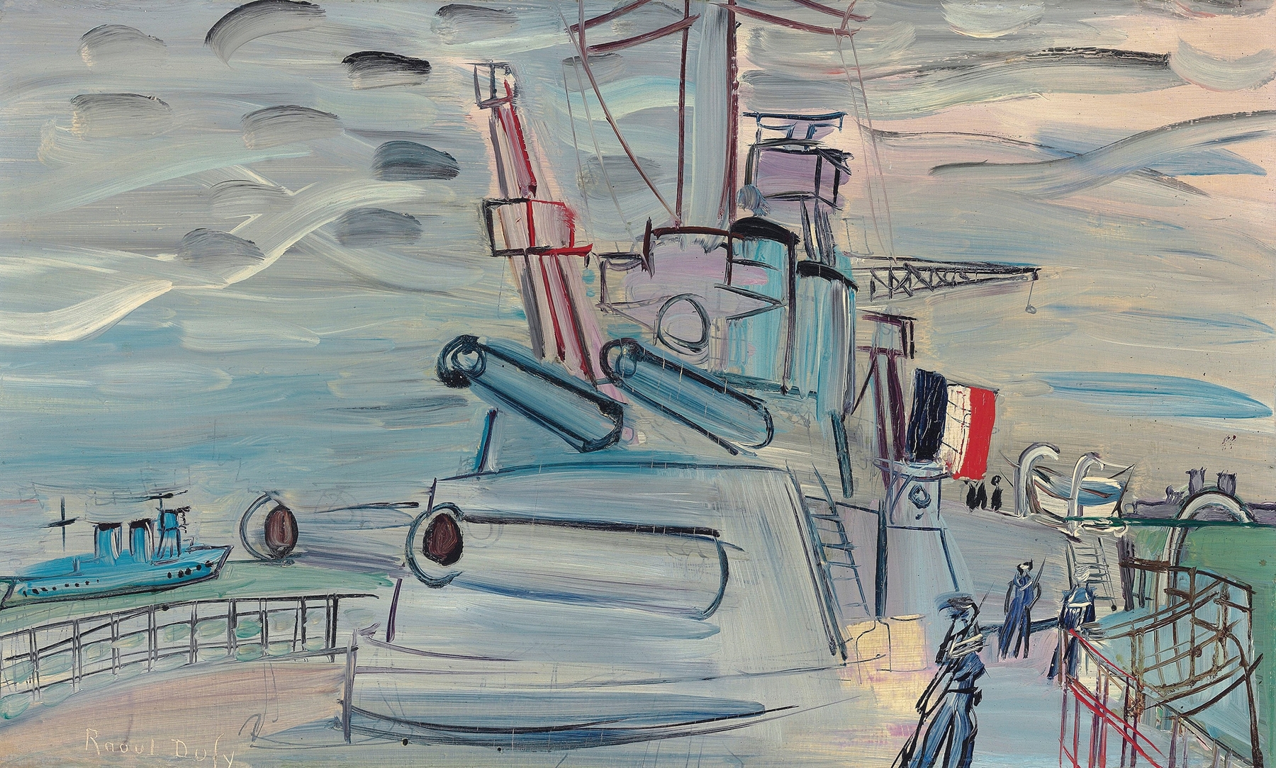 A bord de la flotte, by Raoul Dufy, public domain