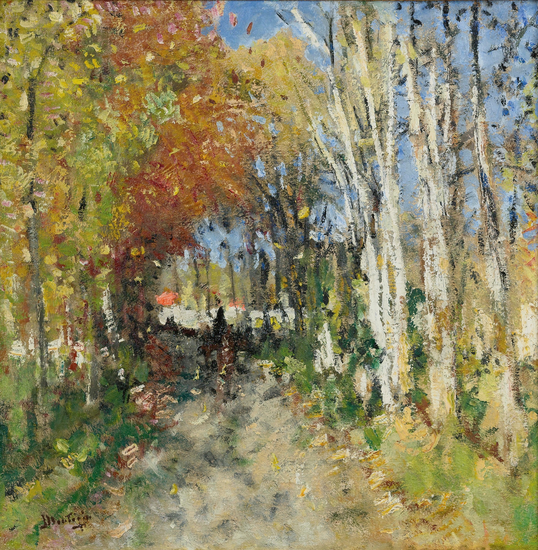 L’allé Foretière, by Pierre-Eugène Montézin, public domain