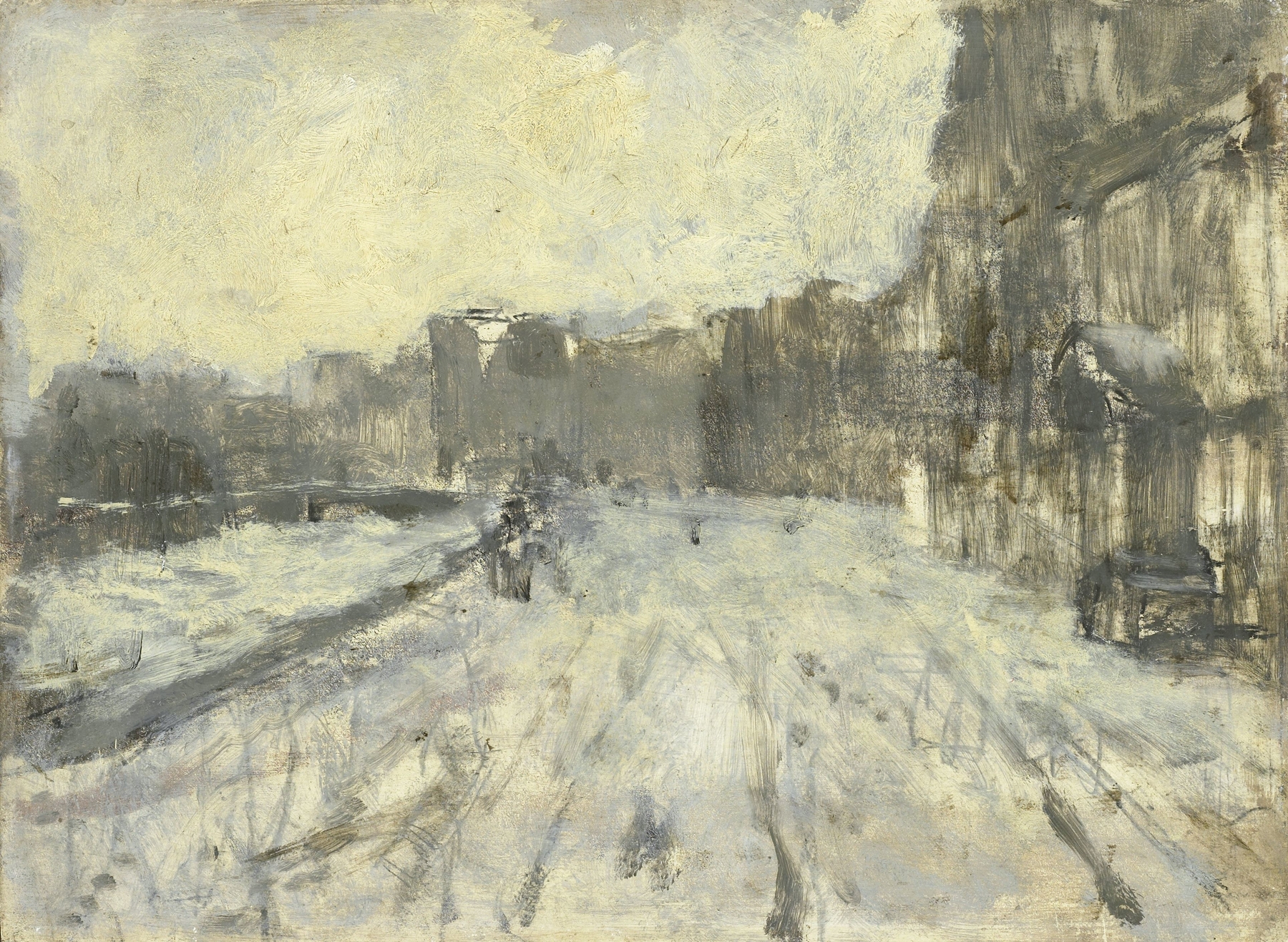 The Rokin, Amsterdam, by George Hendrik Breitner, public domain