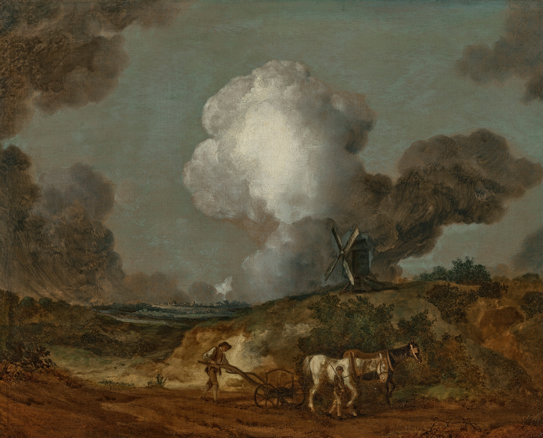 The Suffolk Plough, by Thomas Gainsborough, public domain