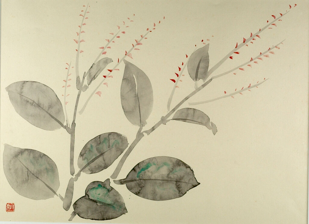 Mizuhiki Grasses by Kawasaki Shōko, paper medium, showcasing delicate traditional Japanese cords.