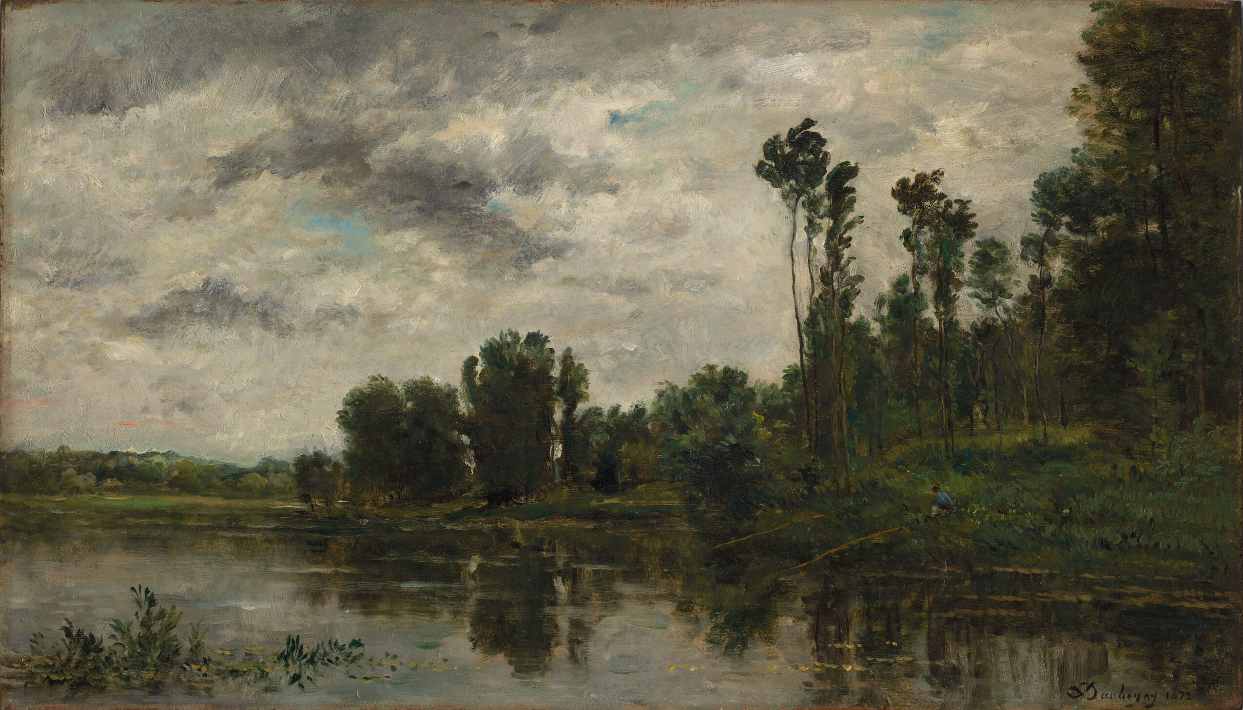 View of the Oise River, by Charles-François Daubigny, public domain