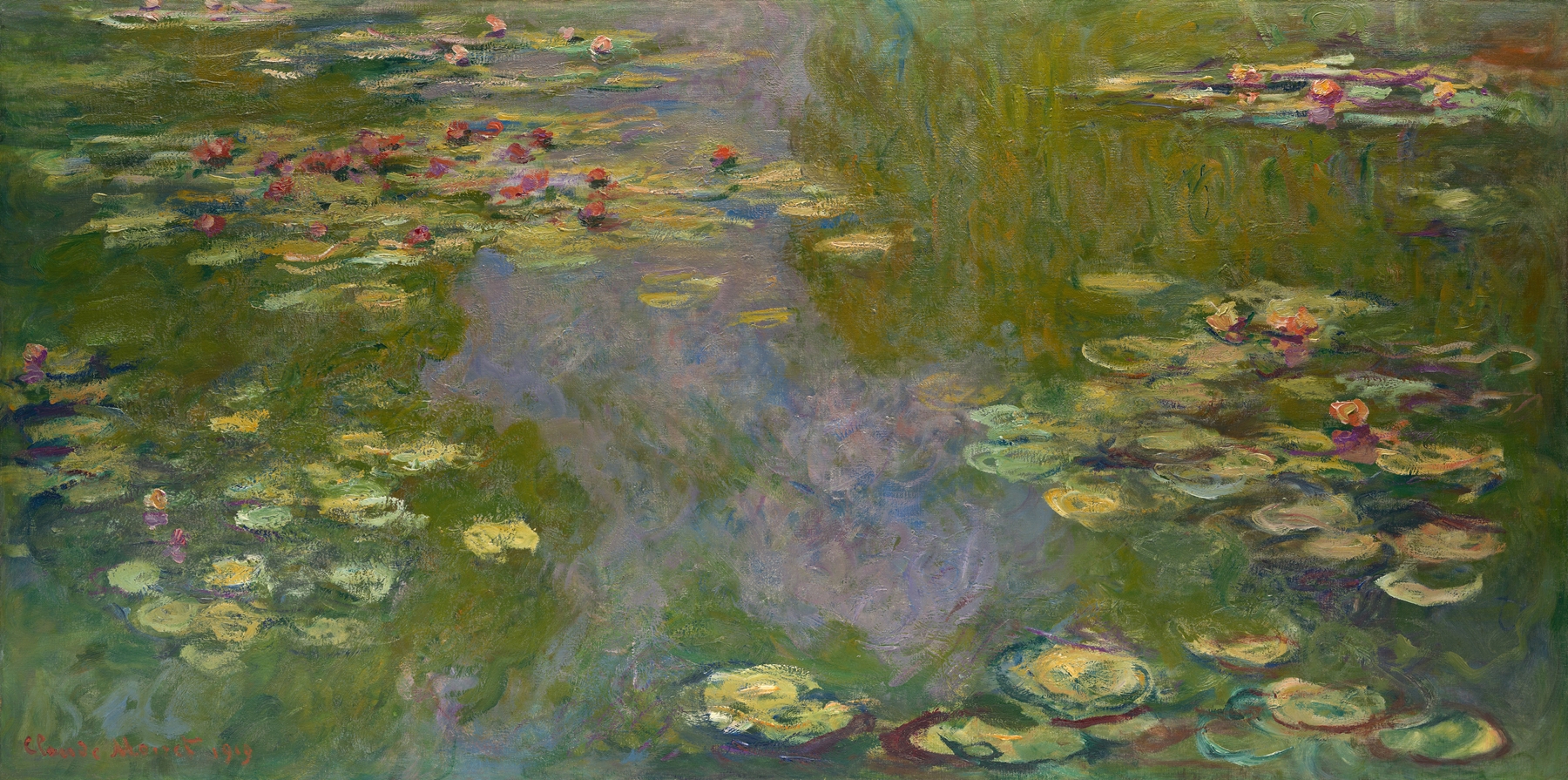 Water Lilies, by Claude Monet, public domain