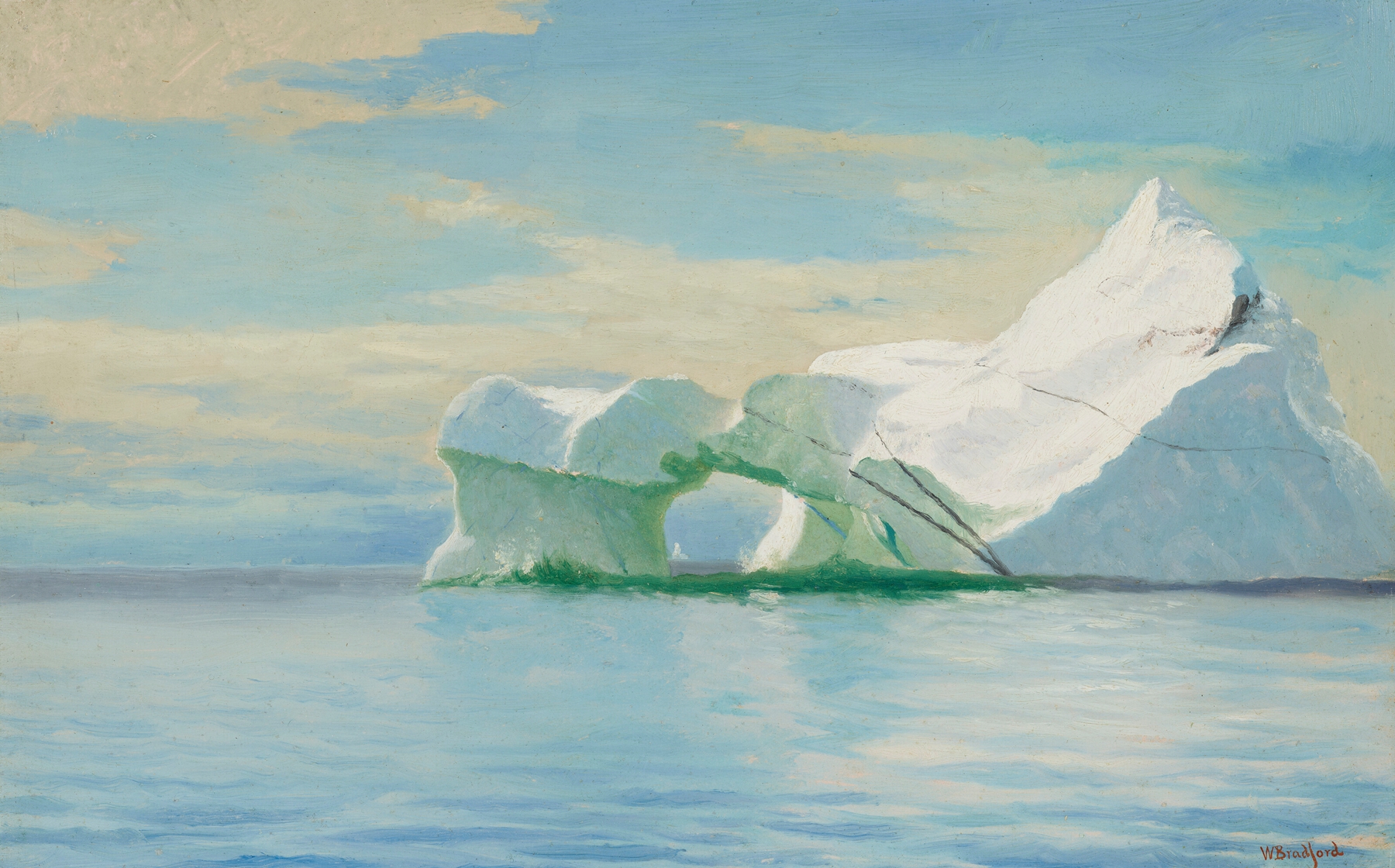 Arctic Seascape, by William Bradford, public domain
