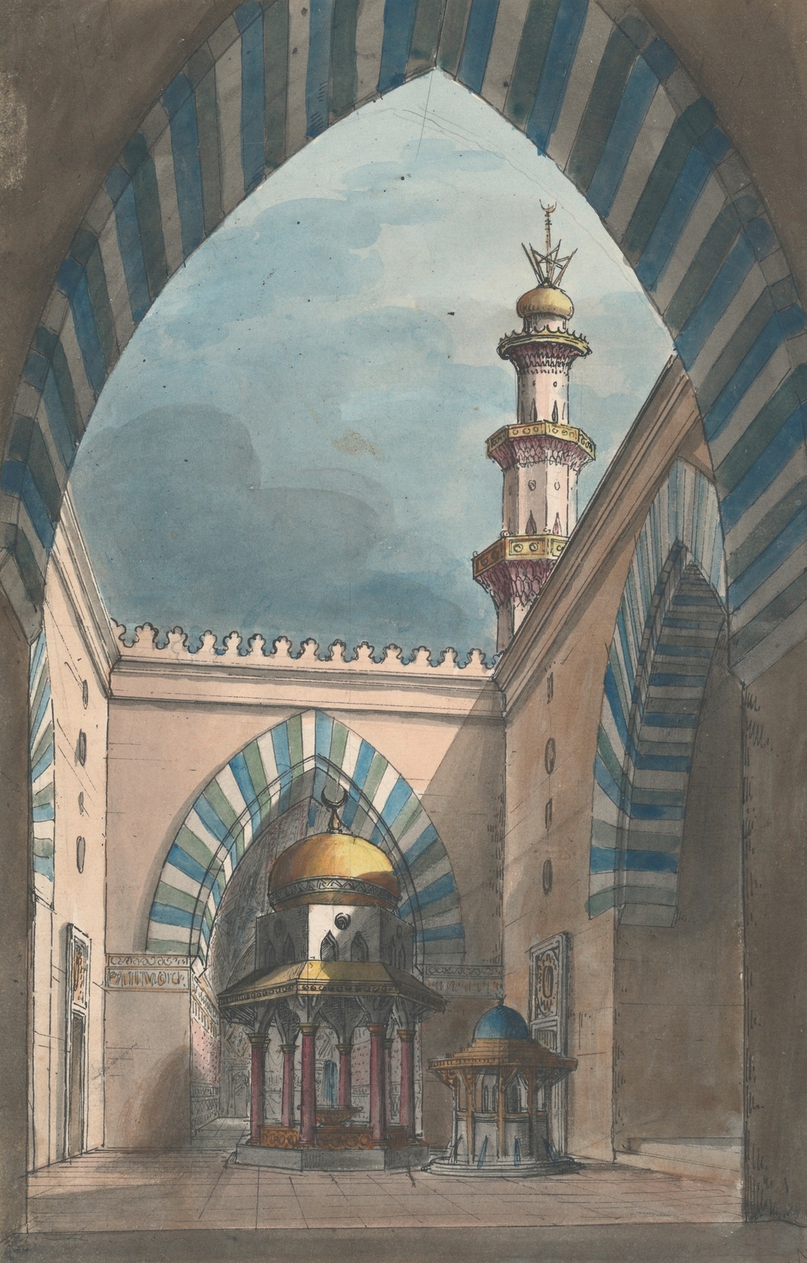 Stage Design, Oriental Court, unknown medium, unknown artist