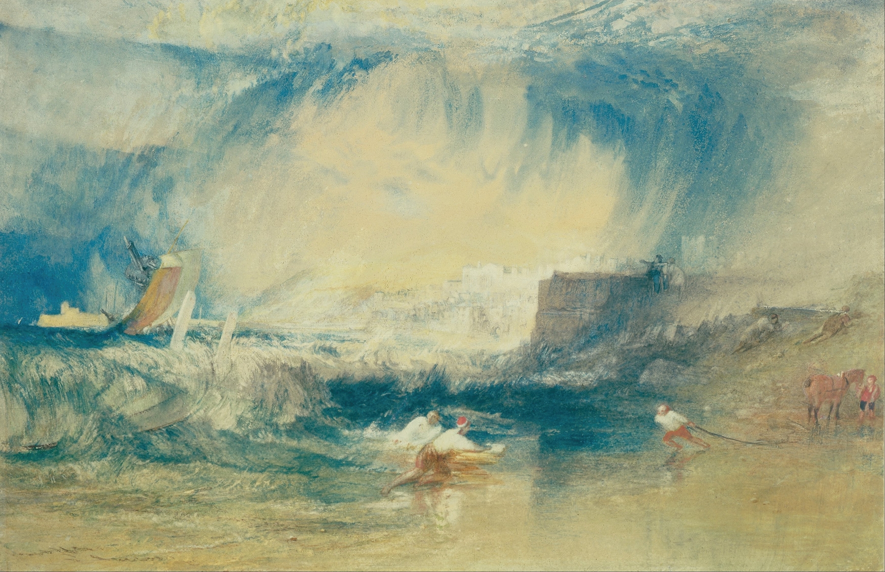 Lyme Regis, Dorsetshire, England, by Joseph Mallord William Turner, public domain