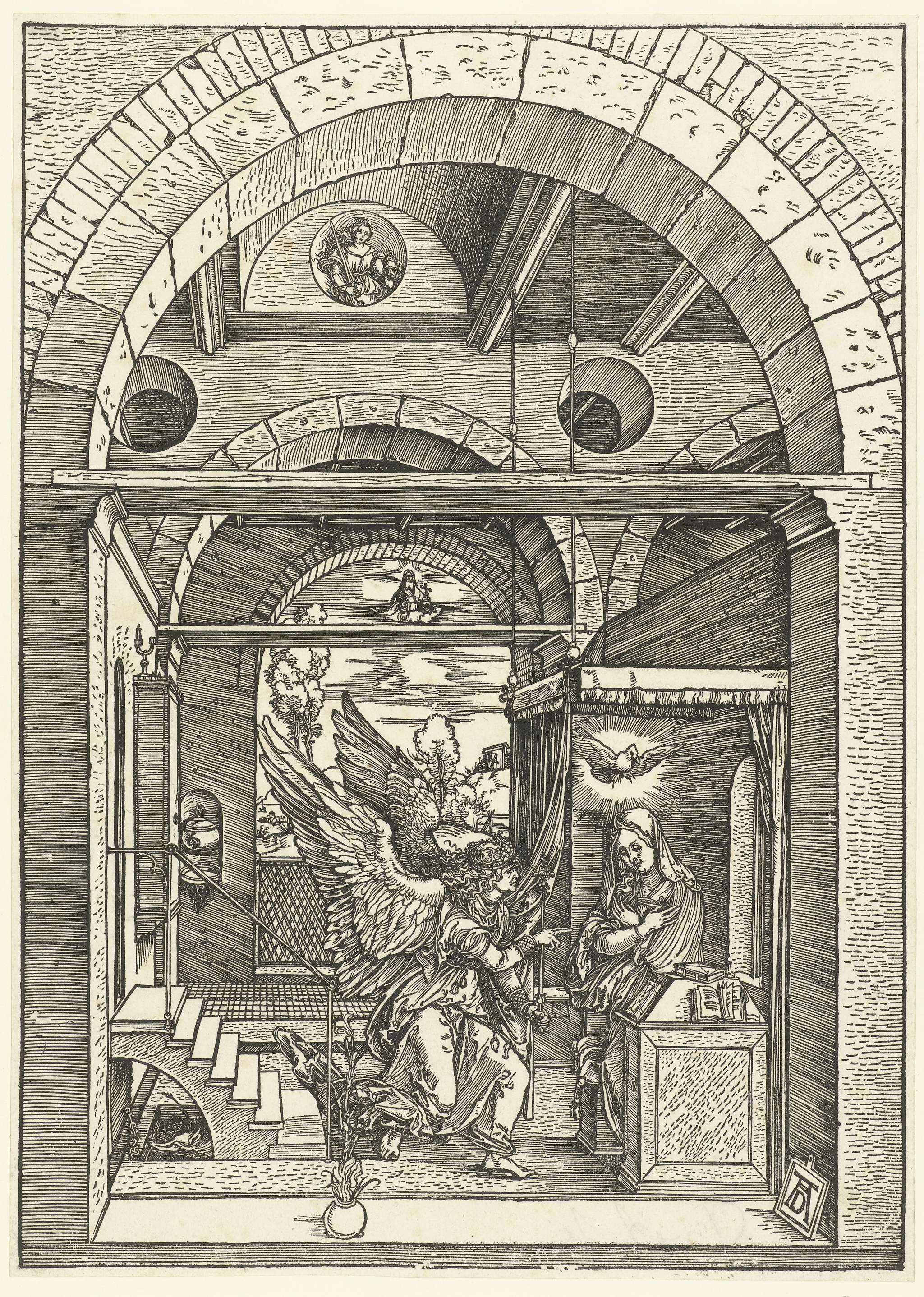 Annunciatie, by Albrecht Dürer, public domain