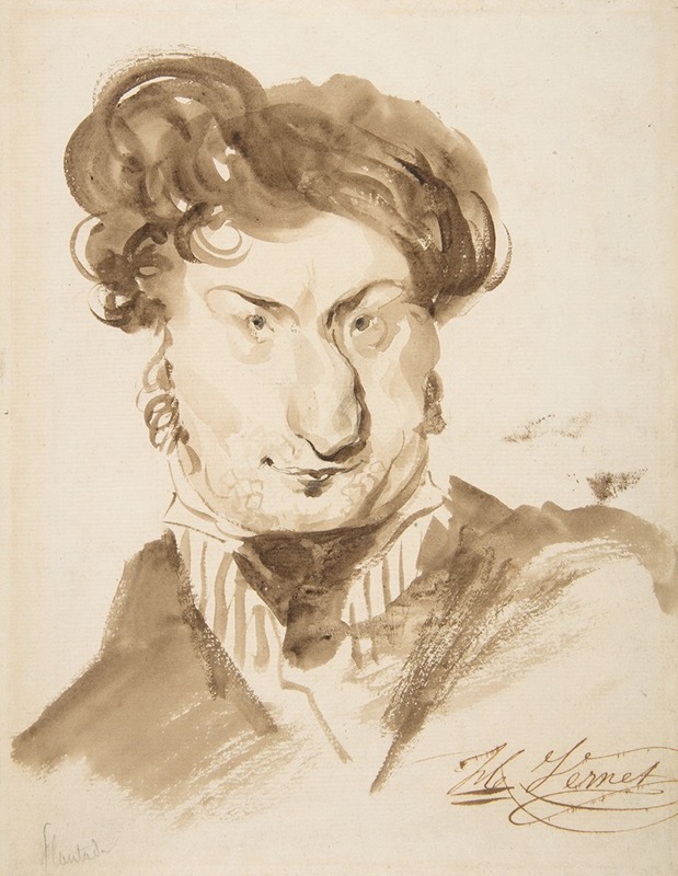 A caricature of Charles-Henri Plantade by Horace Vernet.
