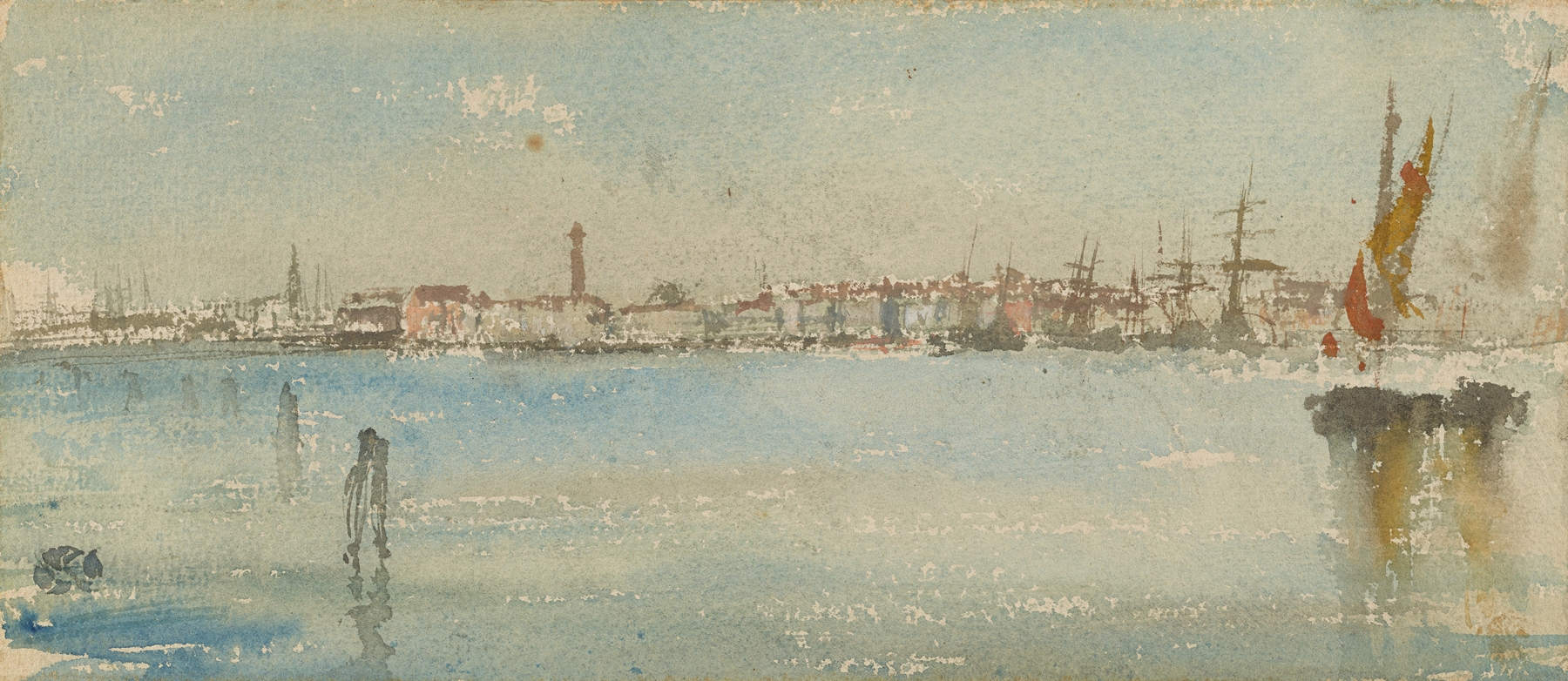 Venice Harbor, by James Abbott McNeill Whistler, public domain