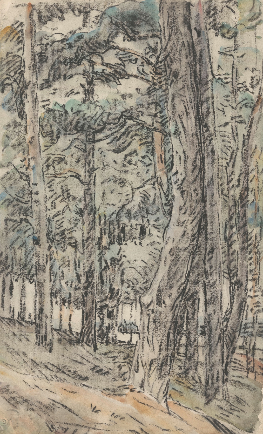 Boslandschap, by Wilhelmus Johannes Steenhoff, public domain