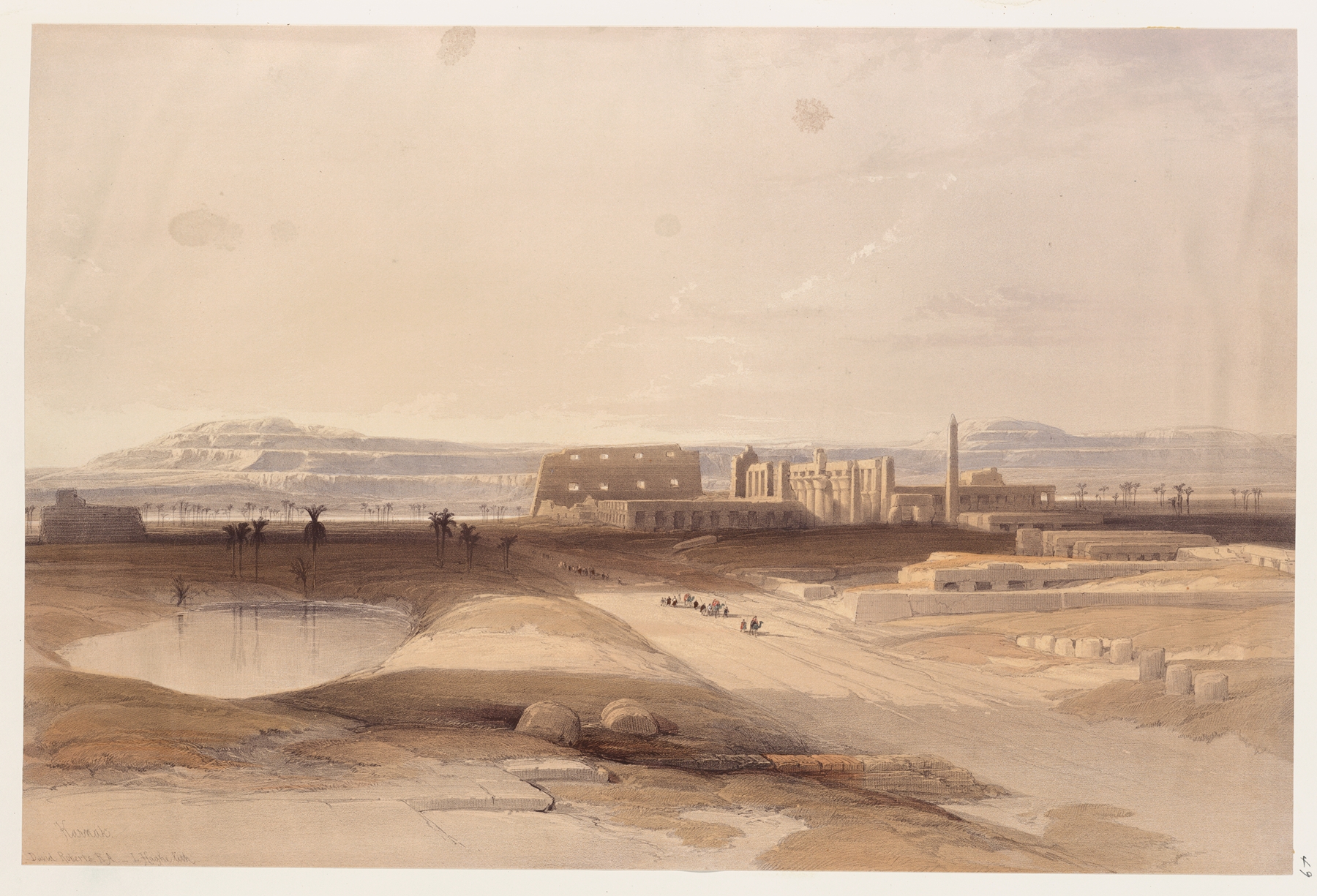 Karnak, by David Roberts, public domain