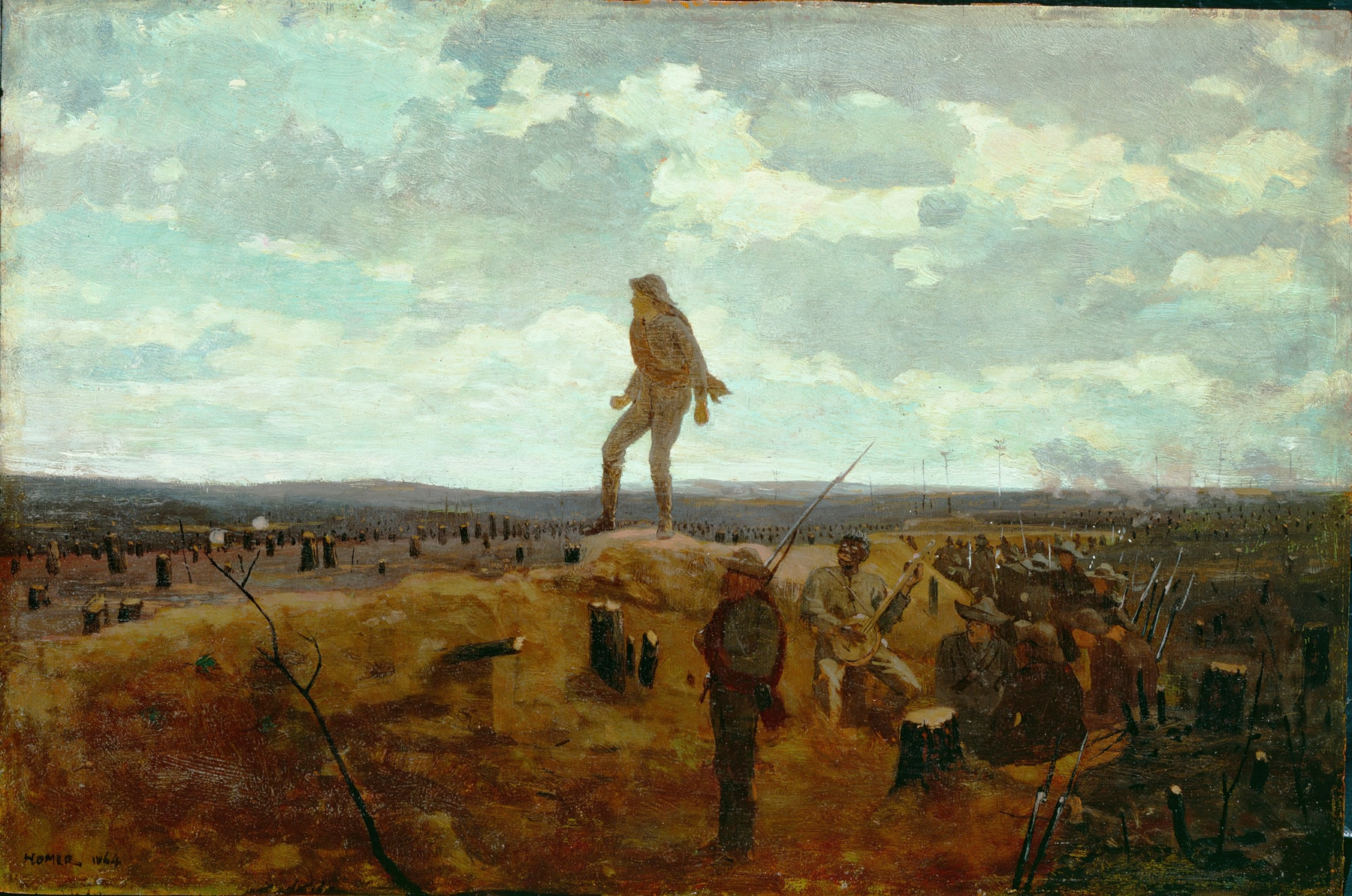 Defiance; Inviting a Shot Before Petersburg, by Winslow Homer, public domain