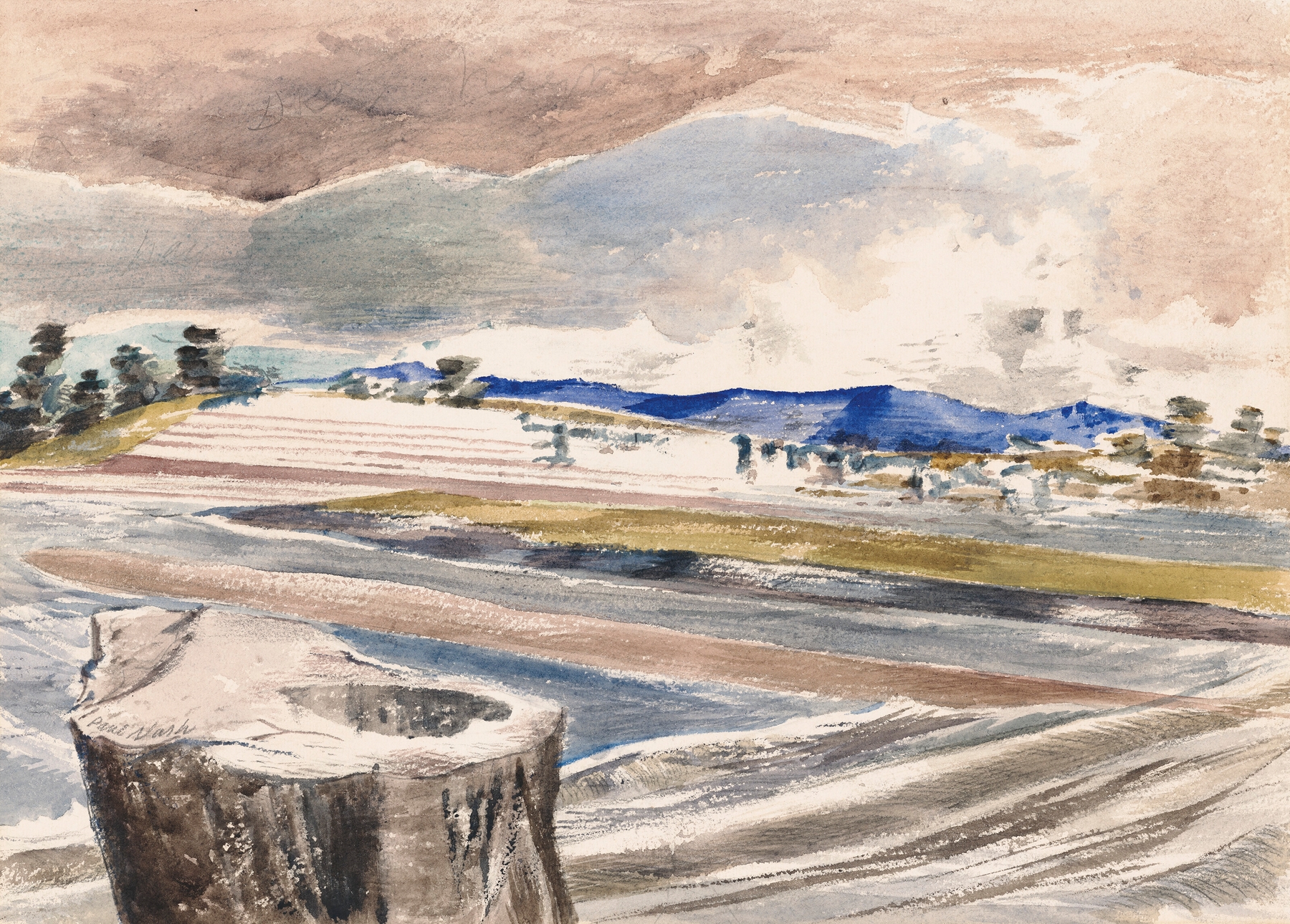 The Severn Bore near Pimlico Sands, by Paul Nash, public domain