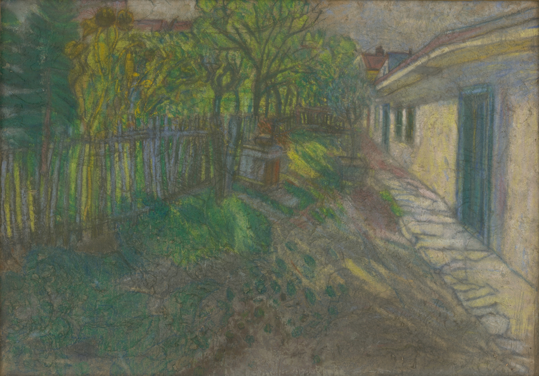 Interior scene of a house by Konštantín Kövári-Kačmarik, oil painting