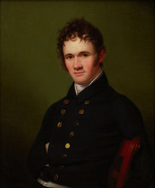 Portrait of a young man by Rembrandt Peale, oil on canvas