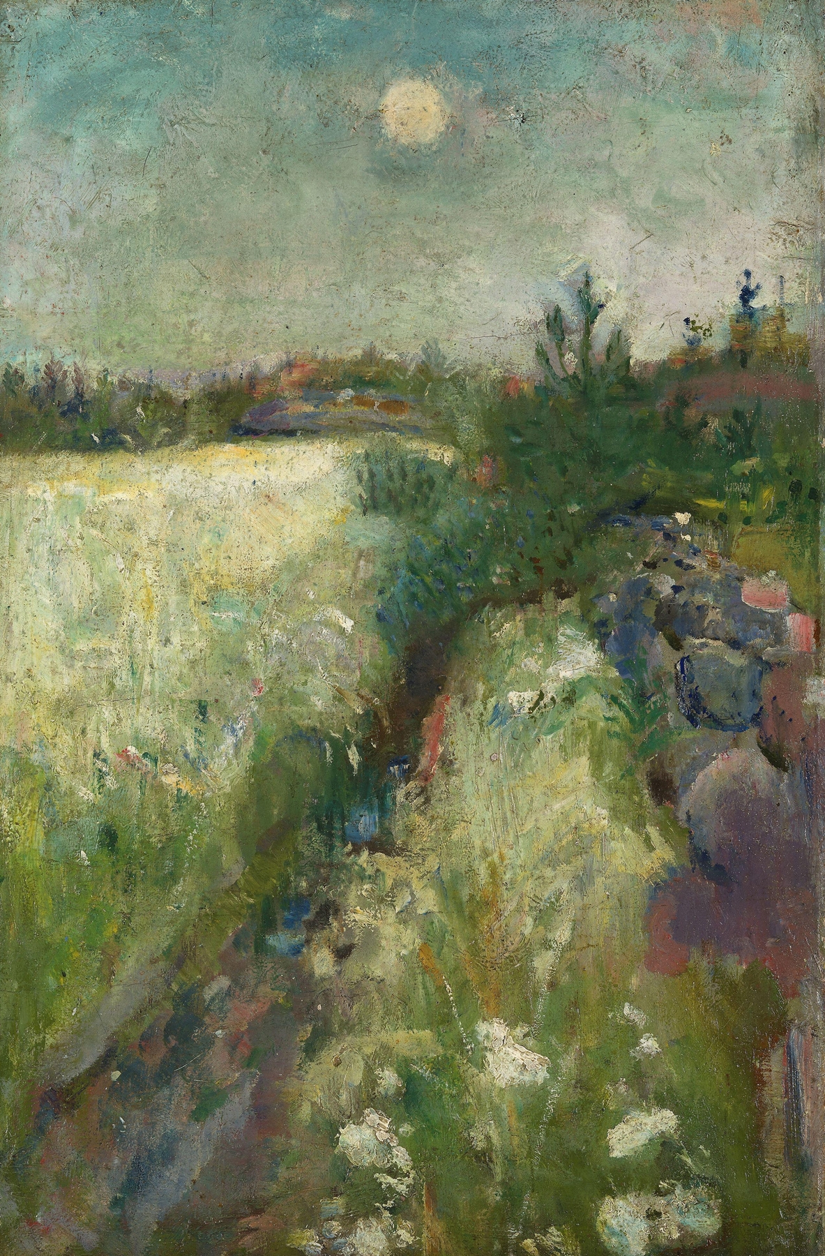 Flowery Meadow at Veierland, by Edvard Munch, public domain