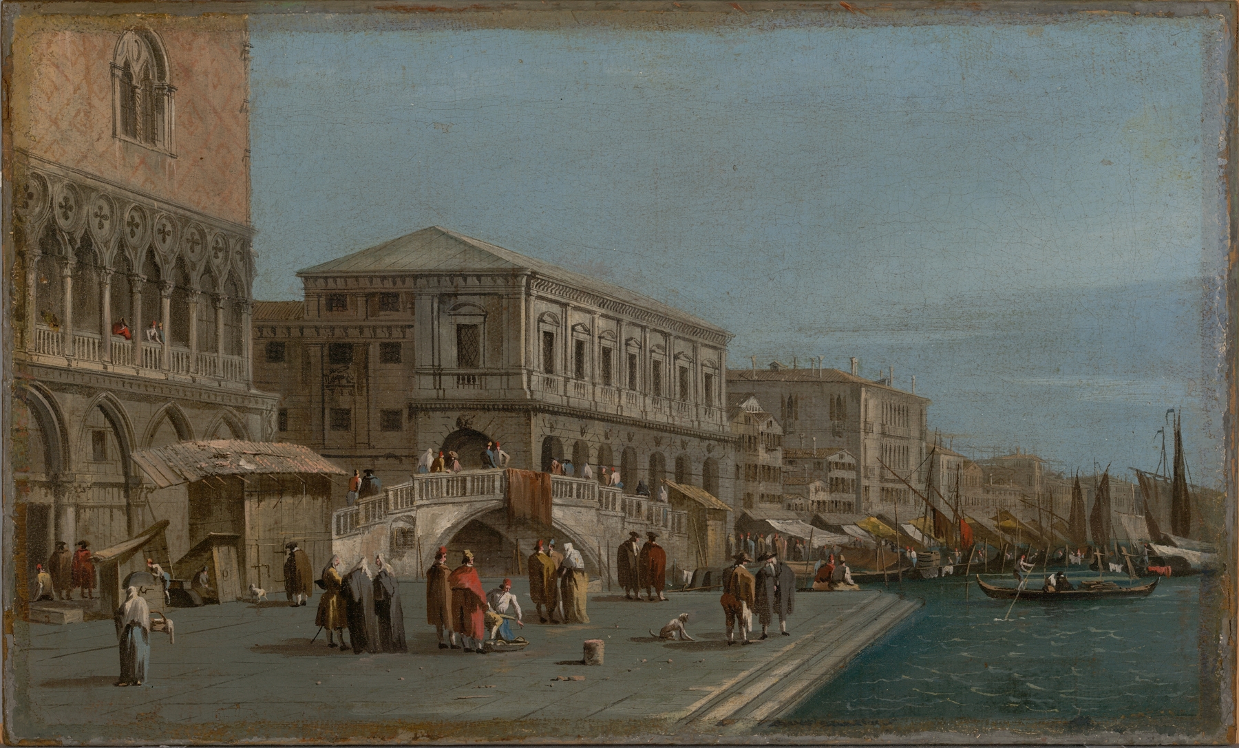 A View of the Molo and the Riva degli Schiavone in Venice, by Francesco Guardi, public domain