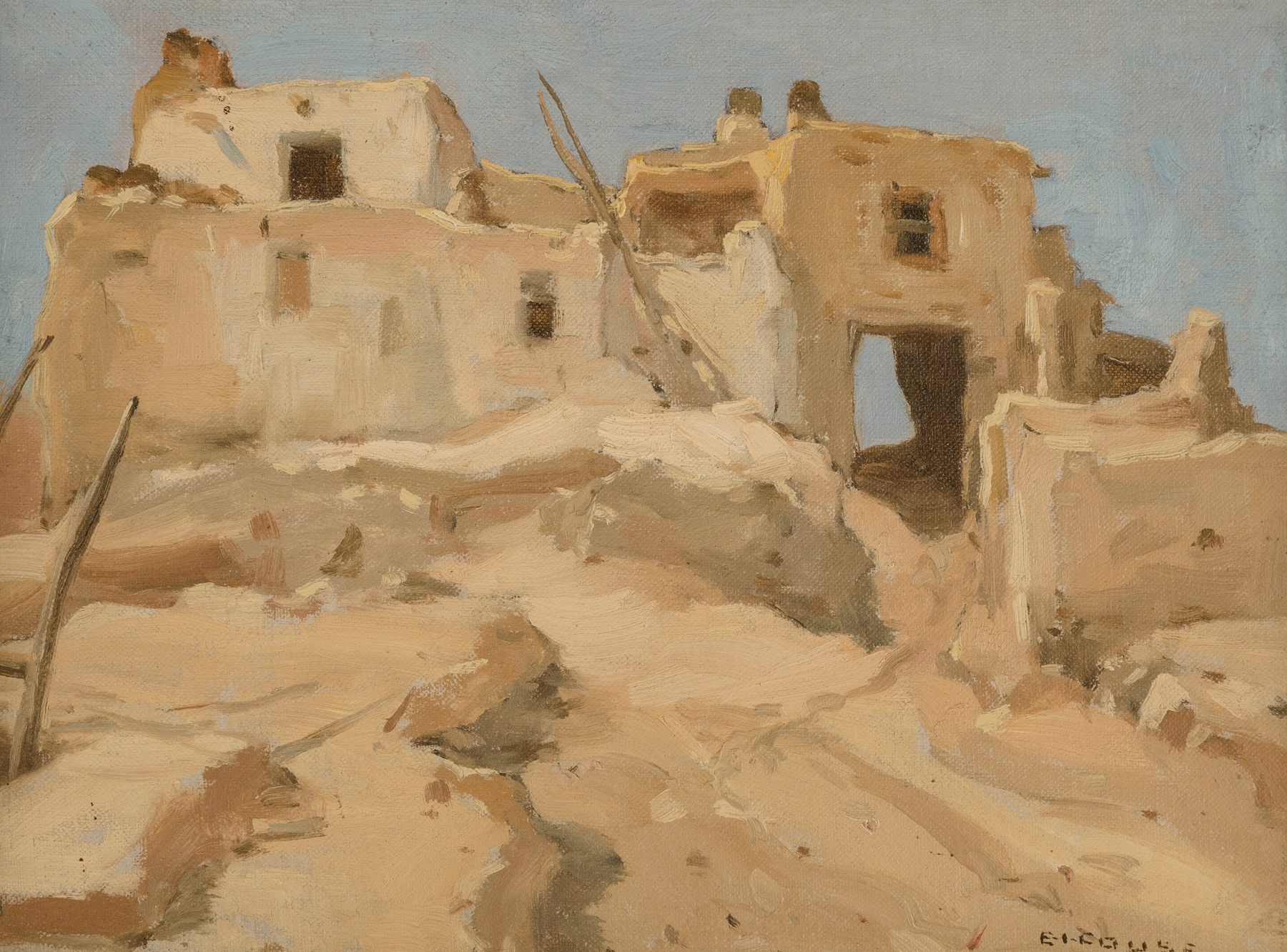 Hopi Archway, oil on canvas by Eanger Irving Couse