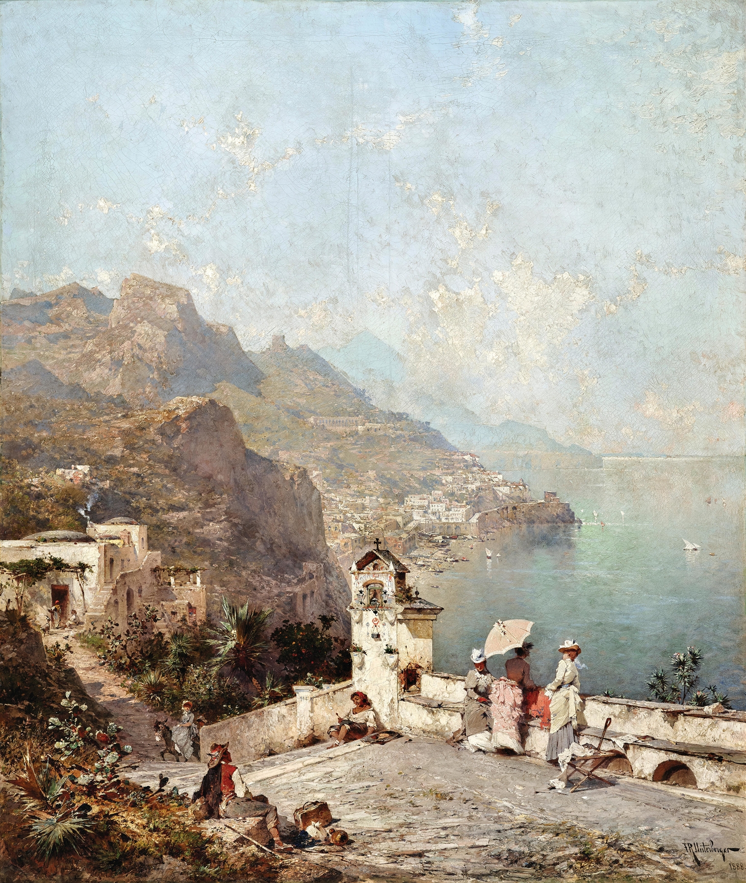 Amalfi, by Franz Richard Unterberger, public domain
