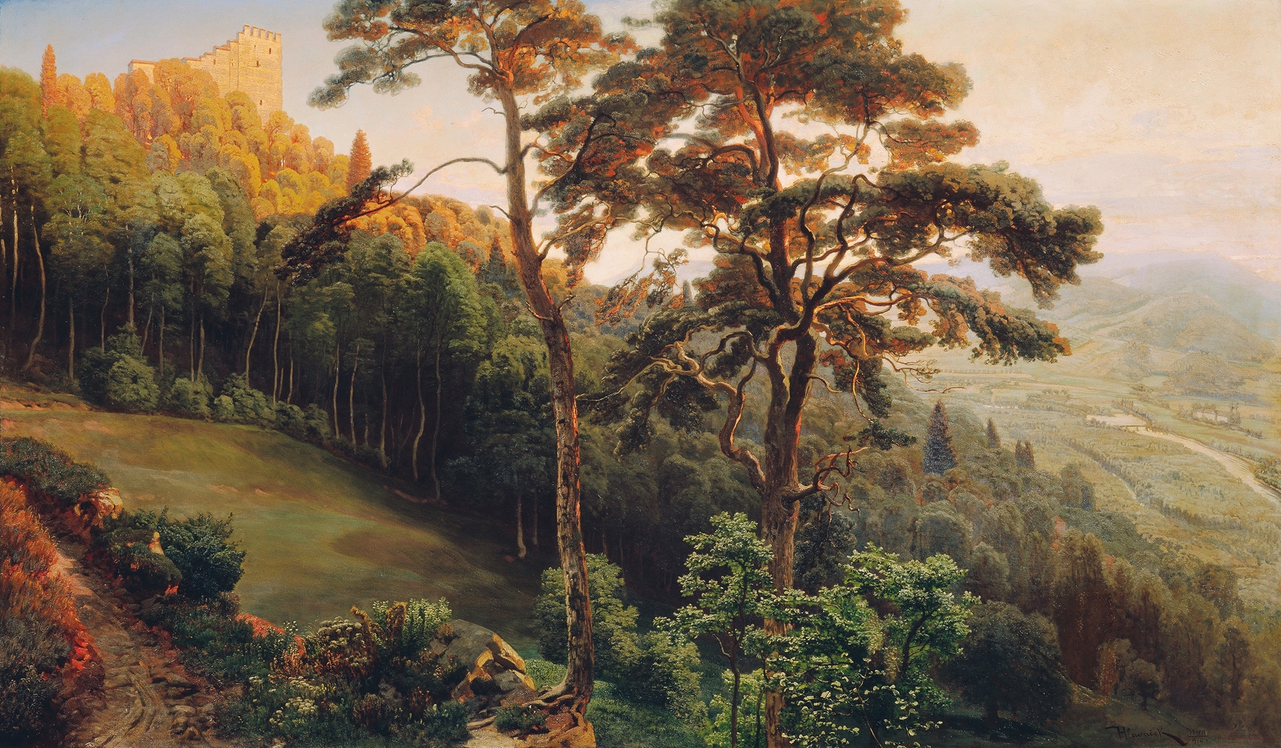 Die Habsburg by Anton Hlavacek, featuring gold leaf and intricate motifs, figurative style