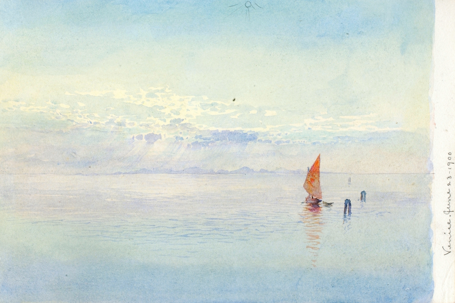 Venice by George Elbert Burr, oil painting depicting water and architecture