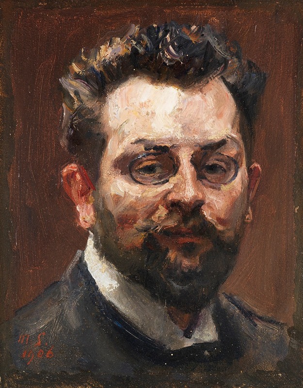 Max Slevogt's 'Selbstporträt' showcases the artist's unique style in a self-portrait.