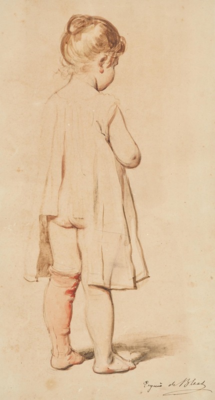 A Girl Standing is a study by Eugen von Blaas depicting a young girl in traditional attire.